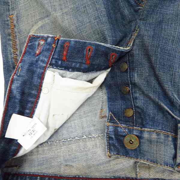 実際に弊社で買取させて頂いたARMANI JEANS/アルマーニジーンズ ボタンフライ ダメージ加工 デニムパンツ/33の画像 3枚目