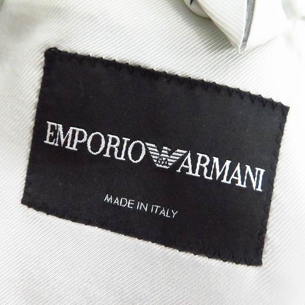 実際に弊社で買取させて頂いたEMPORIO ARMANI/エンポリオアルマーニ テーラードジャケット ライトグレー/50の画像 2枚目