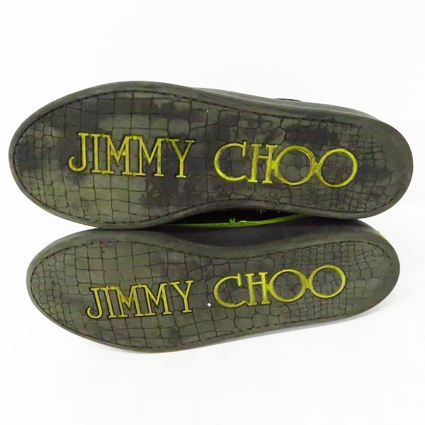 実際に弊社で買取させて頂いたJIMMY CHOO/ジミーチュウ スター 星柄 ハイカットスニーカー 43の画像 2枚目