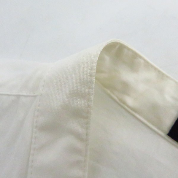 実際に弊社で買取させて頂いたKRISVANASSCHE/クリスヴァンアッシュ ノーカラー シャツ ホワイト/48の画像 4枚目