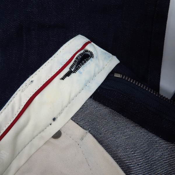 実際に弊社で買取させて頂いたFACTOTUM/ファクトタム NEWカラー スリム リジットデニムパンツ/ジーンズ 01041727 Size：31の画像 7枚目