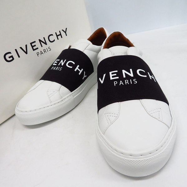 実際に弊社で買取させて頂いたGIVENCHY/ジバンシィ ロゴバンド レザー ローカットスニーカー BH0002H0FU-116/39