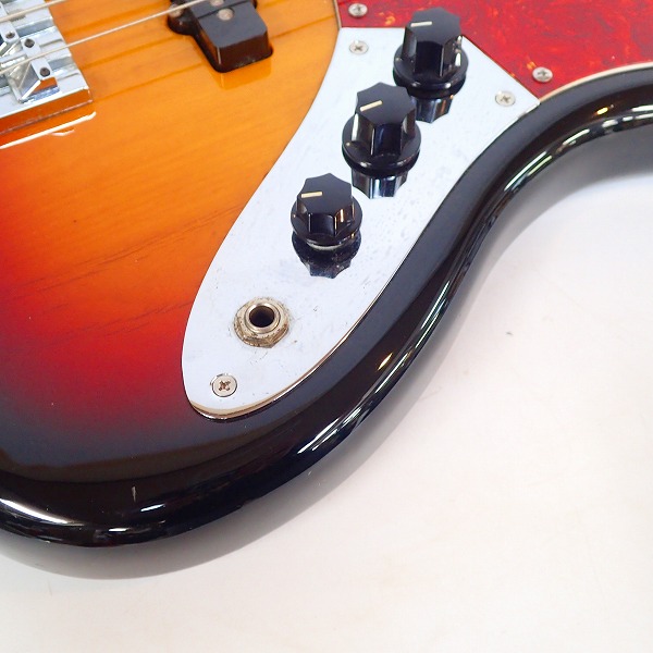 実際に弊社で買取させて頂いた★ESP/イーエスピー ジャズベース タイプサンバースト  BADASS BASS Ⅱ 付き エレキベース ソフトケースの画像 6枚目