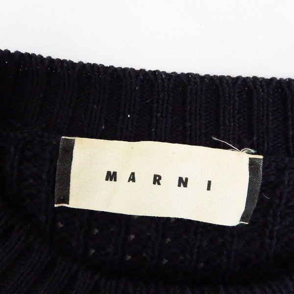 実際に弊社で買取させて頂いたMARNI/マルニ  五分袖 ニット カットソー　イタリア製/48の画像 2枚目