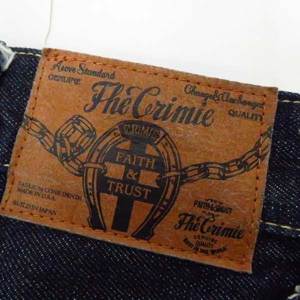 実際に弊社で買取させて頂いたTHE CRIMIE/クライミー TARONZIP デニムパンツ 日本製/30の画像 4枚目