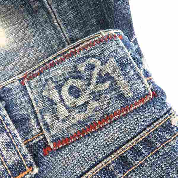 実際に弊社で買取させて頂いたARMANI JEANS/アルマーニジーンズ ボタンフライ ダメージ加工 デニムパンツ/33の画像 2枚目