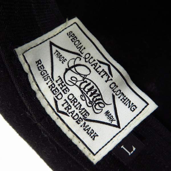 実際に弊社で買取させて頂いたthe crimie/クライミー ウール 中折れハット ロゴ刺繍 マリアスタッズ/Lの画像 4枚目