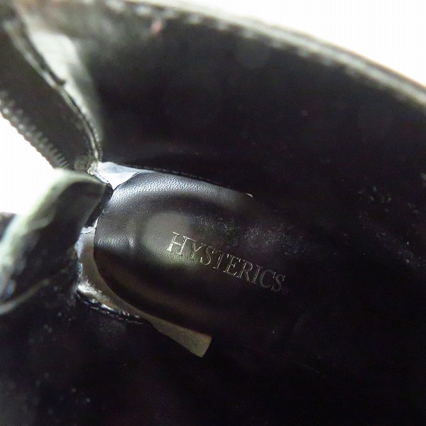 実際に弊社で買取させて頂いたHYSTERICS/ヒステリックス 牛革 レザー CLEAR HEEL/クリアヒールブーツ/25の画像 4枚目