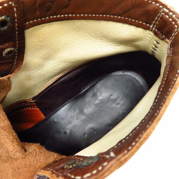 実際に弊社で買取させて頂いたWHITE'S BOOTS/ホワイツブーツ SEMI-DRESS/セミドレス レースアップレザーブーツ Size：10Dの画像 4枚目