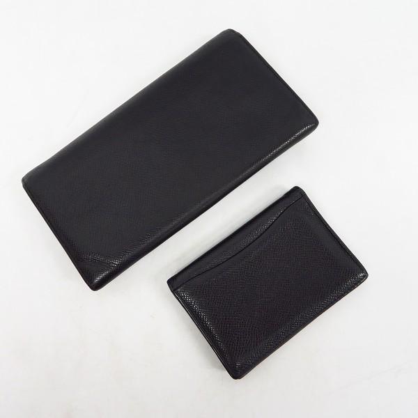 実際に弊社で買取させて頂いたBVLGARI/ブルガリ レザー 長財布/カードケース 2点セットの画像 3枚目