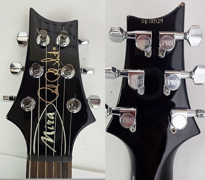 実際に弊社で買取させて頂いた★PRS USA/Paul Reed Smith ポール・リード・スミス Mira Black エレキギター ハードケース付の画像 2枚目