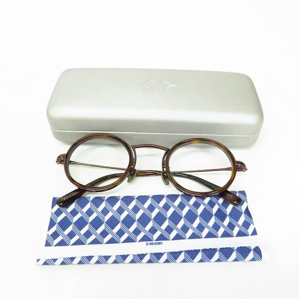 実際に弊社で買取させて頂いたOG×OLIVER GOLDSMITH/オージーバイオリバーゴールドスミス ラウンド 眼鏡/アイウェア porte-2の画像 7枚目