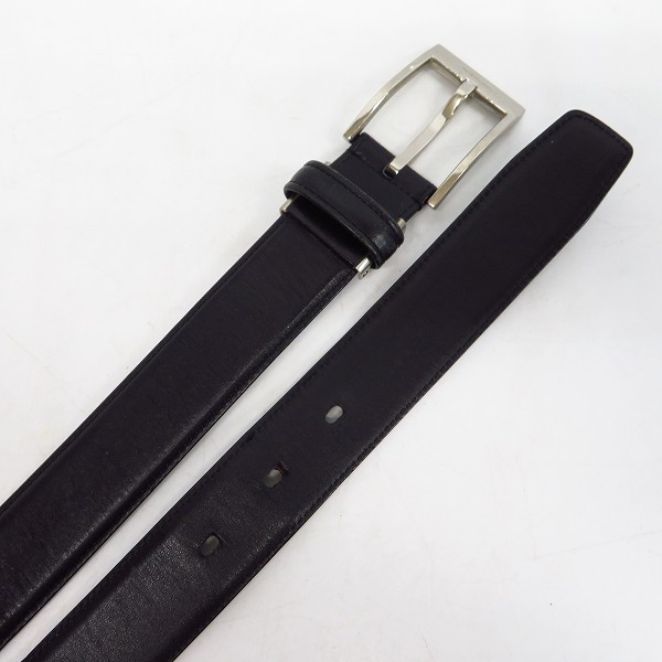実際に弊社で買取させて頂いたBURBERRY/バーバリー レザー ベルト ブラックの画像 1枚目