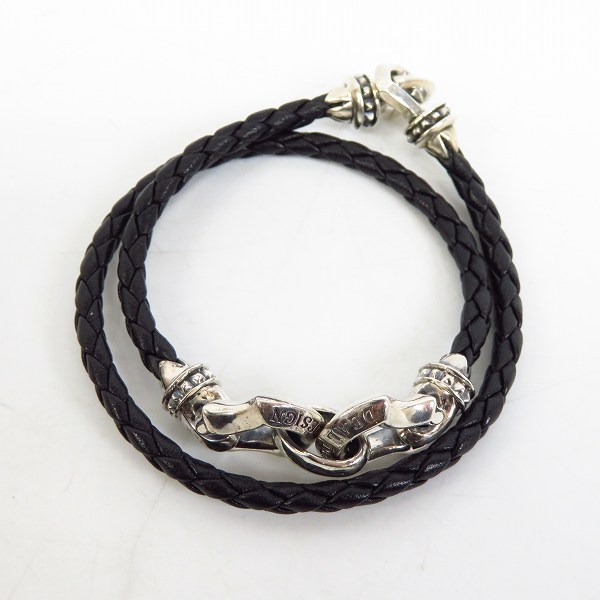 実際に弊社で買取させて頂いたDEAL DESIGN/ディールデザイン エッジビット レザー ブレスレットの画像 2枚目