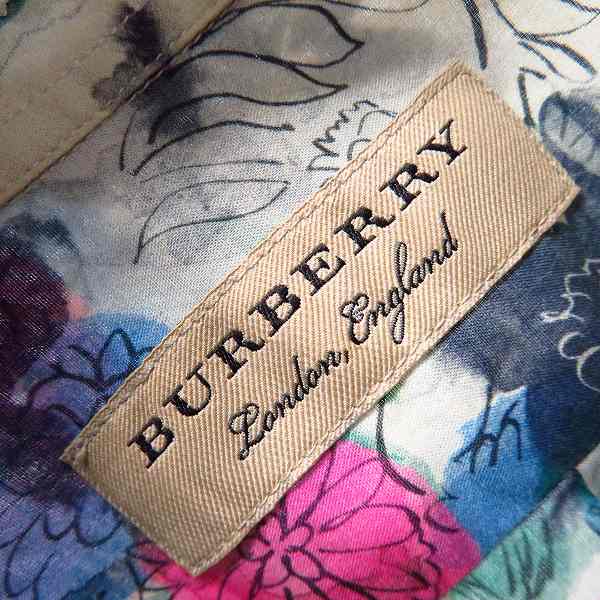 実際に弊社で買取させて頂いたBURBERRY LONDON ENGLAND/バーバリーロンドンイングランド 花柄 長袖シャツ/Mの画像 2枚目