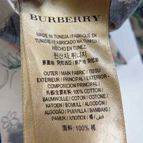 実際に弊社で買取させて頂いたBURBERRY LONDON ENGLAND/バーバリーロンドンイングランド 花柄 長袖シャツ/Mの画像 4枚目
