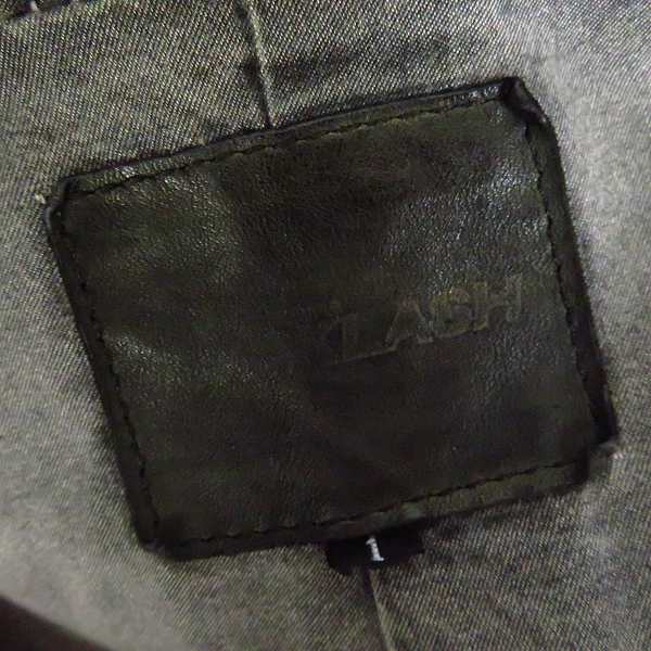 実際に弊社で買取させて頂いたBACKLASH/バックラッシュ ジャパンホース製品染め フードパーカー ブラック 1367-05/S の画像 2枚目