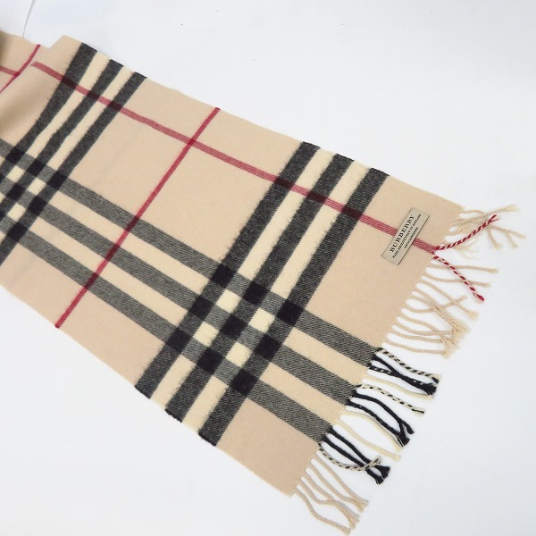 実際に弊社で買取させて頂いたBURBERRY LONDON/バーバリーロンドン カシミヤ100% マフラーの画像 2枚目