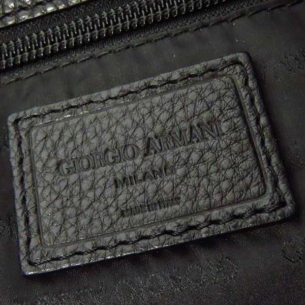 実際に弊社で買取させて頂いたGIORGIO ARMANI/ジョルジオアルマーニ レザー ショルダーバッグの画像 4枚目