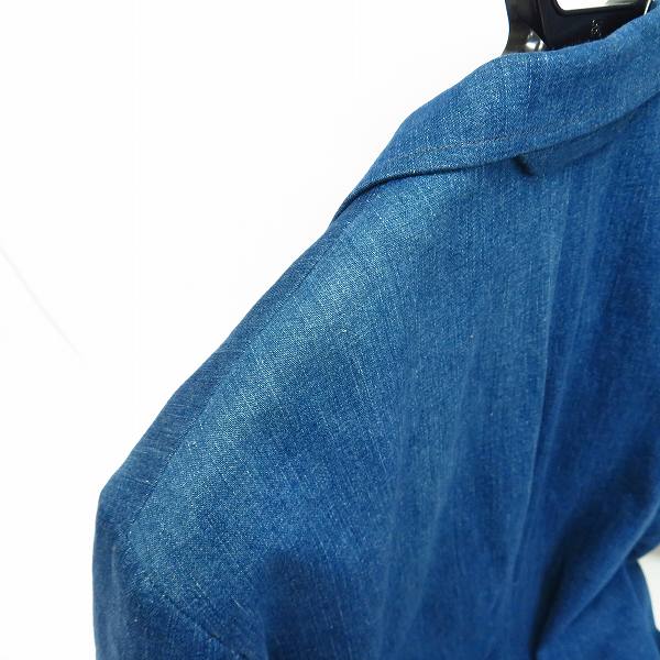 実際に弊社で買取させて頂いたBLUE BLUE/ブルーブルー STRETCH DENIM 3B JACKET/ストレッチデニムジャケット/パンツ セットアップ/3の画像 5枚目