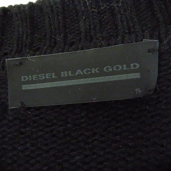 実際に弊社で買取させて頂いたDIESEL BLACK GOLD/ディーゼル ブラック ゴールド エンブロイダリー プルオーバーニット KLATO 00S58Q BGRCQ/Sの画像 2枚目