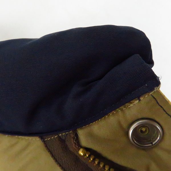 実際に弊社で買取させて頂いたSUGAR CANE/シュガーケーン ヨークレザー 切替 ダウンベスト SC12340/Sの画像 6枚目