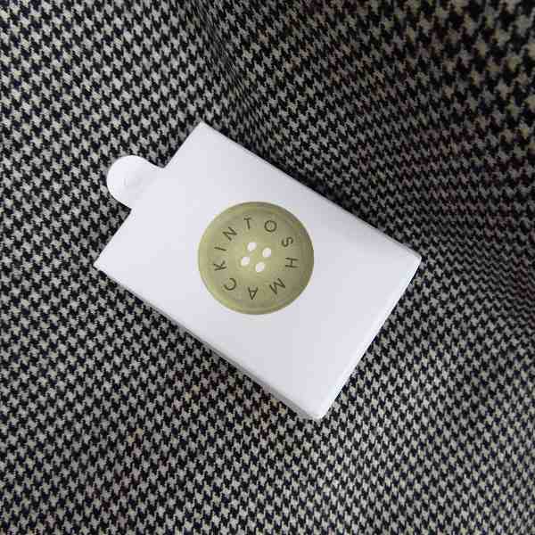 実際に弊社で買取させて頂いた【未使用】MACKINTOSH/マッキントッシュ DOUGLAS/ダグラス千鳥柄 ステンカラーコート/5257/36の画像 6枚目