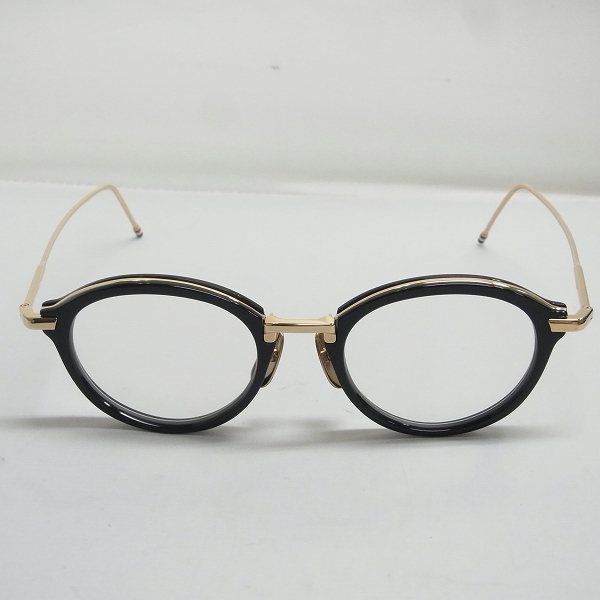 実際に弊社で買取させて頂いたTHOM BROWNE/トムブラウン 眼鏡/メガネフレーム TB-011A-49の画像 1枚目
