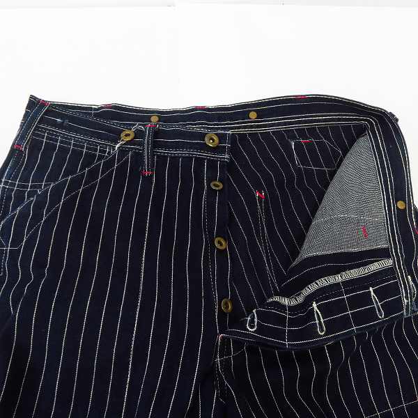 実際に弊社で買取させて頂いたSUGAR CANE/シュガーケーン Lot615 ストライプ柄 パンツ SC47161/Size：34の画像 2枚目