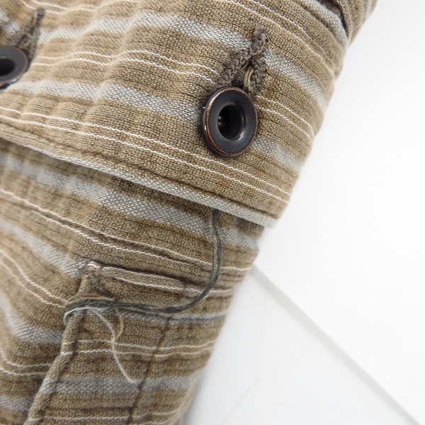 実際に弊社で買取させて頂いたSUGAR CANE/シュガーケーン ピケ・ストライプ・ワークベスト SC12046/36の画像 6枚目