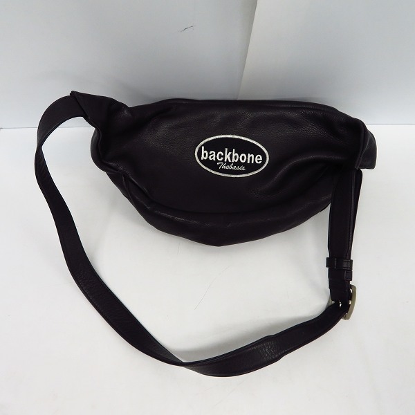 実際に弊社で買取させて頂いたBACKBONE/バックボーン レザーウエストバッグ BB10FW-G100Lの画像 1枚目