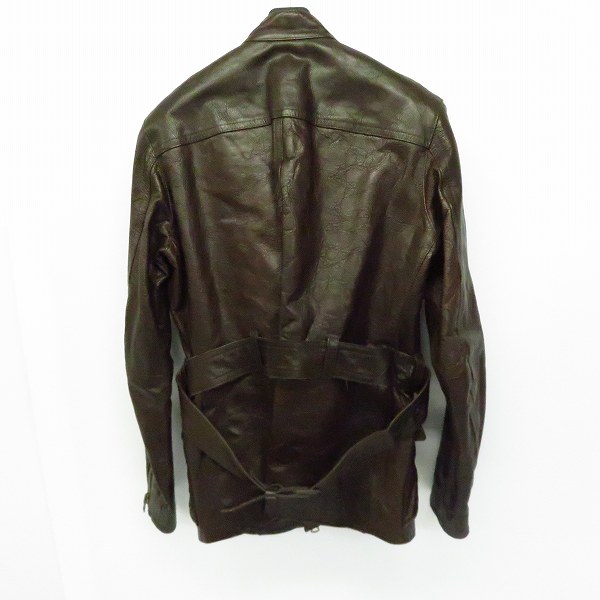 実際に弊社で買取させて頂いたEDIFICE/エディフィス カウハイド/牛革 レザージャケット 38の画像 1枚目