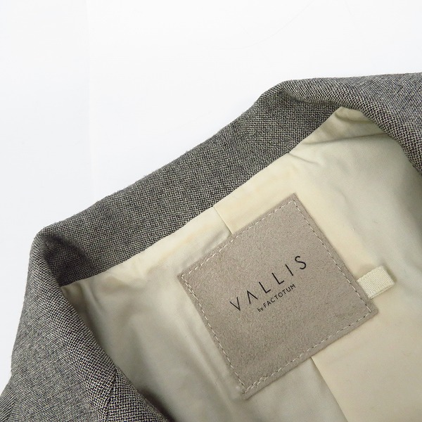 実際に弊社で買取させて頂いたVALLIS by FACTOTUM/ヴァリスバイファクトタム 1B テーラードジャケット 05010232/46の画像 6枚目