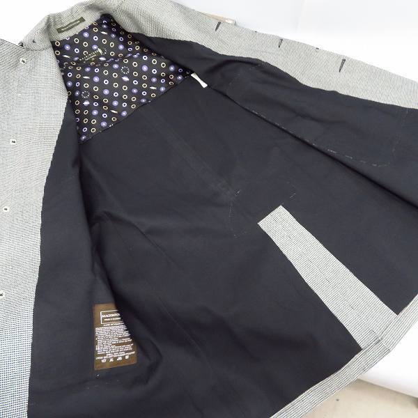 実際に弊社で買取させて頂いた【未使用】MACKINTOSH/マッキントッシュ DOUGLAS/ダグラス千鳥柄 ステンカラーコート/5257/36の画像 2枚目