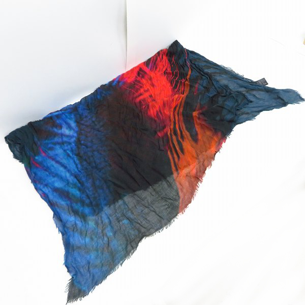 実際に弊社で買取させて頂いたIF SIX WAS NINE/イフシックスワズナイン ストール/マフラー カシミヤ混 INDIAN FISH 1862Kの画像 1枚目