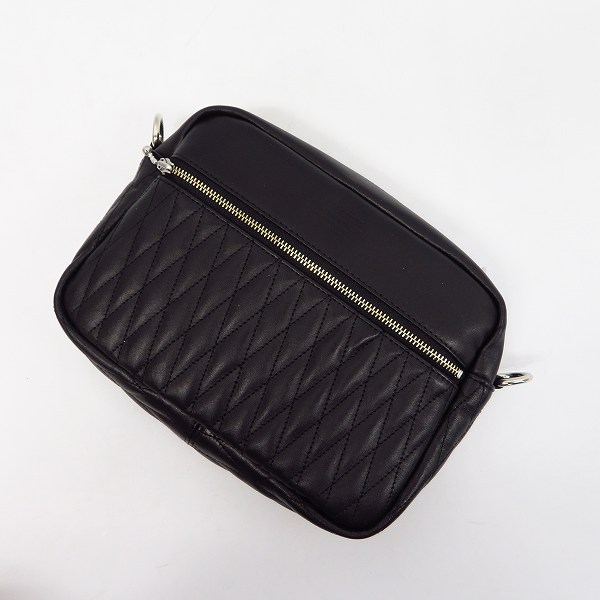 実際に弊社で買取させて頂いたCRIMIE/クライミー DIAMOND QUILT SHOULDER BAG/ダイアモンドキルト レザーショルダーバッグ CRA1-WB02-BG05の画像 1枚目