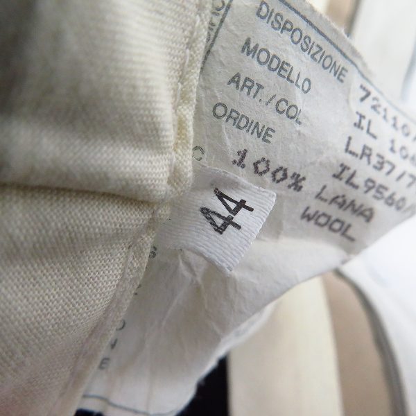 実際に弊社で買取させて頂いたHELMUT LANG/ヘルムートラング スラックスパンツ ブラック系 IL10608 44の画像 3枚目