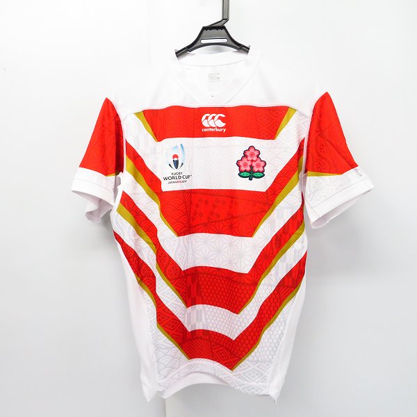 実際に弊社で買取させて頂いたCANTERBURY/カンタベリー ラグビー 日本代表 ワールドカップ 2019 レプリカ ユニフォーム/L