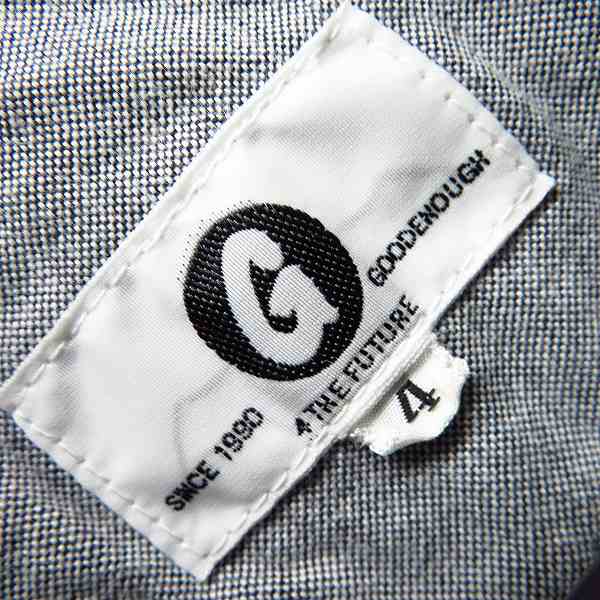 実際に弊社で買取させて頂いたGOODENOUGH/グッドイナフ 袖ジップ コットンシャツ GE-113017/4の画像 2枚目