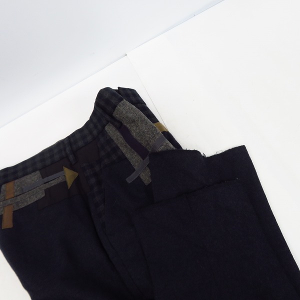 実際に弊社で買取させて頂いたkolor/カラー パッチワークテーラードパンツ/1の画像 7枚目
