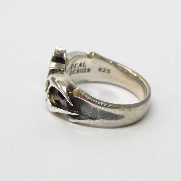 実際に弊社で買取させて頂いたDEAL DESIGN/ディールデザイン クラウン スカル リング 15号の画像 2枚目