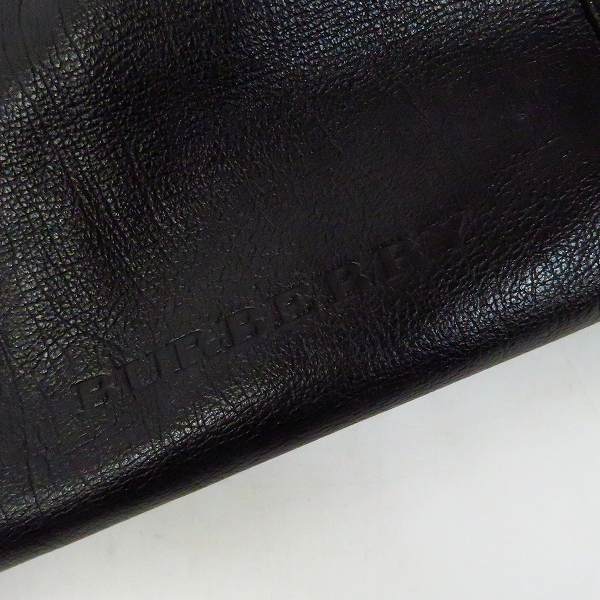 実際に弊社で買取させて頂いたBURBERRY/バーバリー ショルダーバック レザー 裏地チェックの画像 7枚目