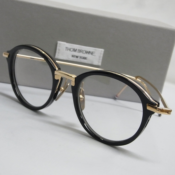 実際に弊社で買取させて頂いたTHOM BROWNE/トムブラウン 眼鏡/メガネフレーム TB-011A-49の画像 0枚目