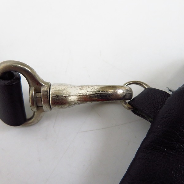 実際に弊社で買取させて頂いたCHRISTIAN DADA/クリスチャンダダ レザークラッチバッグ/ファイヤーデザインの画像 5枚目