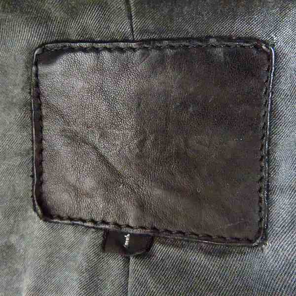 実際に弊社で買取させて頂いたBACK LASH/バックラッシュ ベルギーショルダー製品染め ダブルライダース 1295-05/Sの画像 2枚目