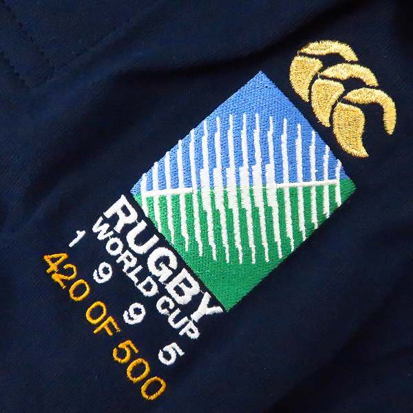 実際に弊社で買取させて頂いた【証明書付き】CANTERBURY/カンタベリー ラグビーワールドカップ 1995年 ラガーシャツ L 420/500の画像 5枚目