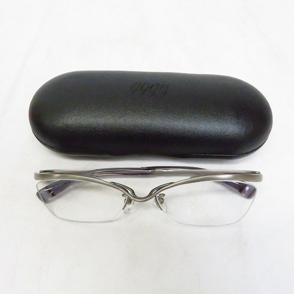 実際に弊社で買取させて頂いた999.9/フォーナインズ 眼鏡/メガネフレーム チタニウム S-307Tの画像 6枚目