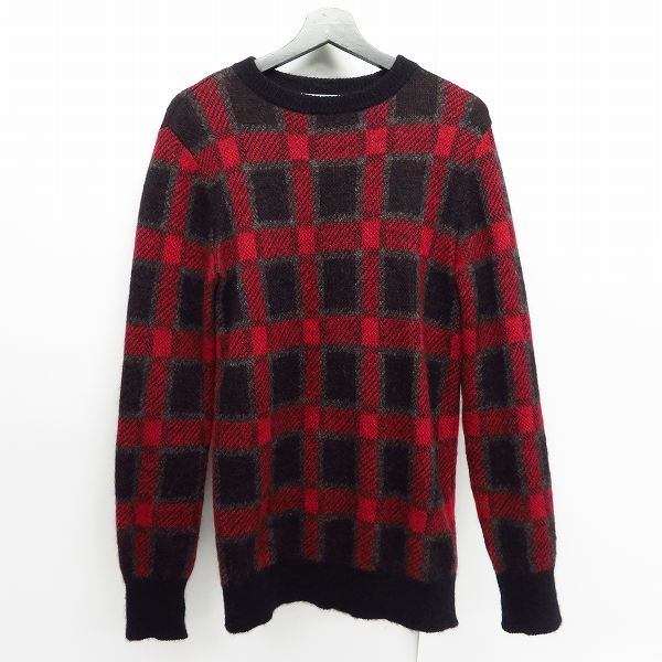 実際に弊社で買取させて頂いたJOHN LAWRENCE SULLIVAN/ジョンローレンスサリバン チェック モヘア ニット セーター/S