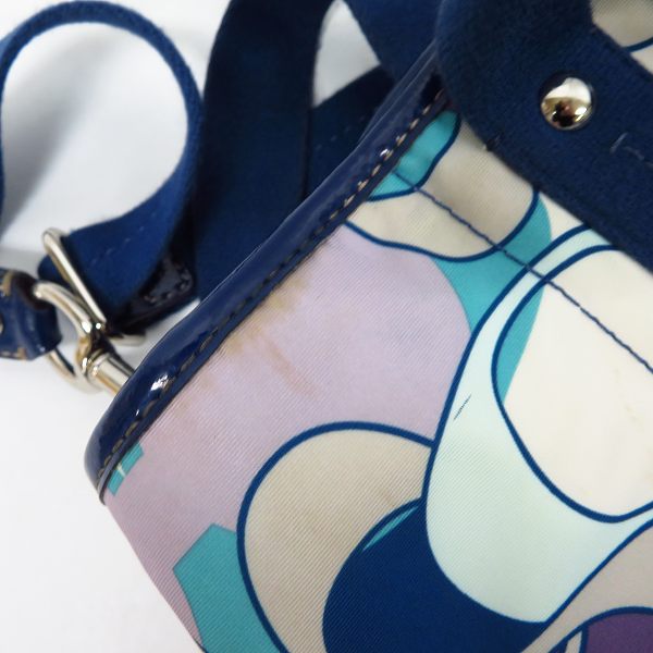 実際に弊社で買取させて頂いたCOACH/コーチ スカーフプリント デイジー 2WAYバッグ ショルダーバッグ A1263-F17178 の画像 7枚目