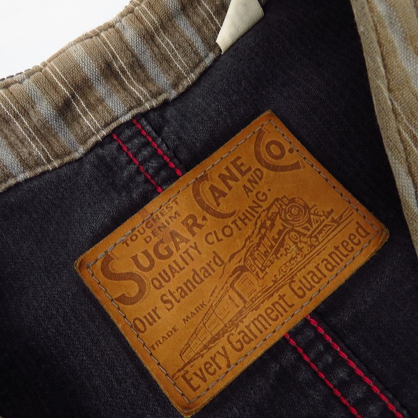 実際に弊社で買取させて頂いたSUGAR CANE/シュガーケーン ピケ・ストライプ・ワークベスト SC12046/36の画像 2枚目